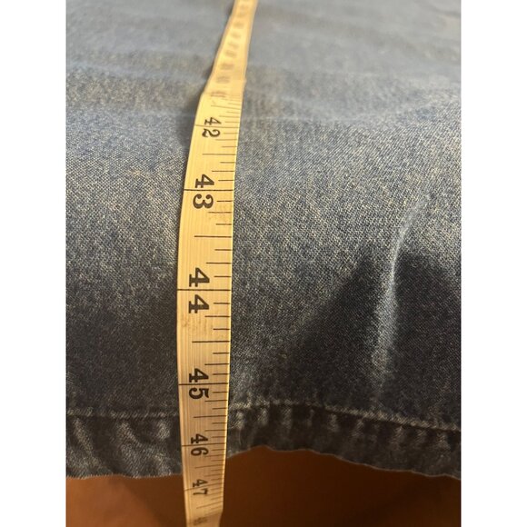 Vintage Denim Floral Embroidered Sleeveless maxi/midi  Dress Erika & Co PM - Picture 11 of 11